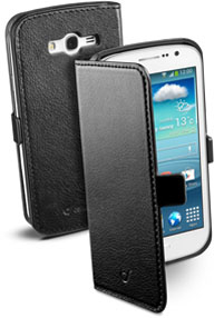 Cellularline BOOKESSENGALACESTK mobile phone case Folio Black
