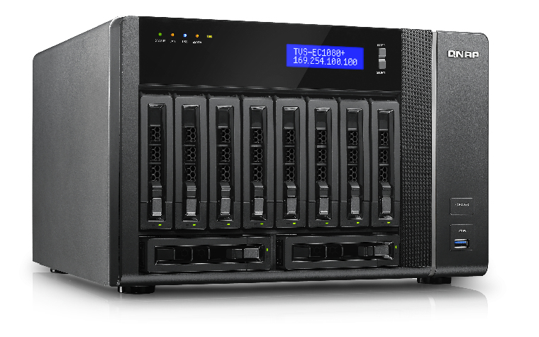 QNAP TVS-EC1080+ NAS Tower Intel® Xeon® E3 V3 Family E3-1245V3 – image 4