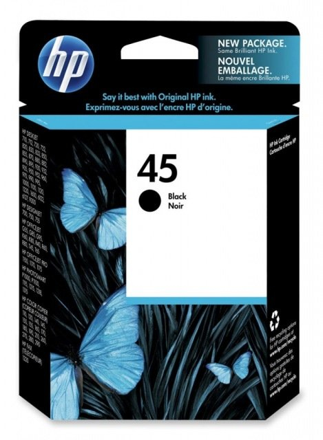 HP 45 2-pack Black