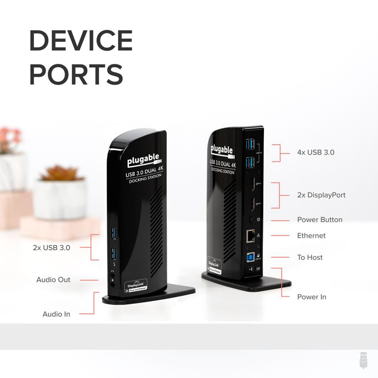 Plugable Technologies UD-6950 laptop dock/port replicator Docking USB 3.2 Gen 1 (3.1 Gen 1) Type-C Black – image 4