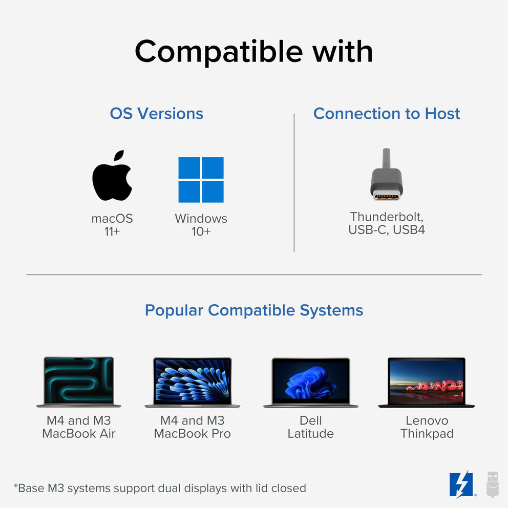 Plugable Technologies TBT4-UDZ laptop dock/port replicator Wired Thunderbolt 4 Silver – image 4