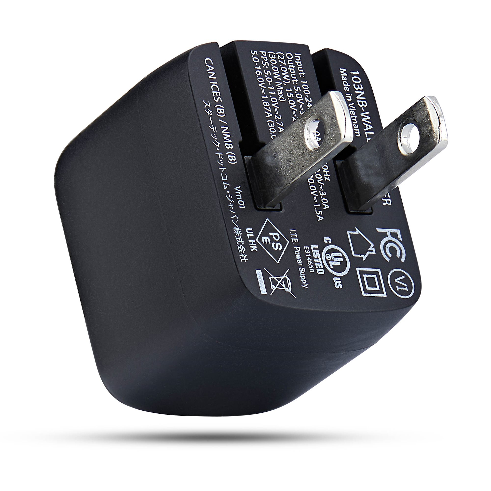 StarTech.com 30W USB‑C Wall Charger, Portable GaN Charger with USB Power Delivery Fast Charging, GaN – image 2