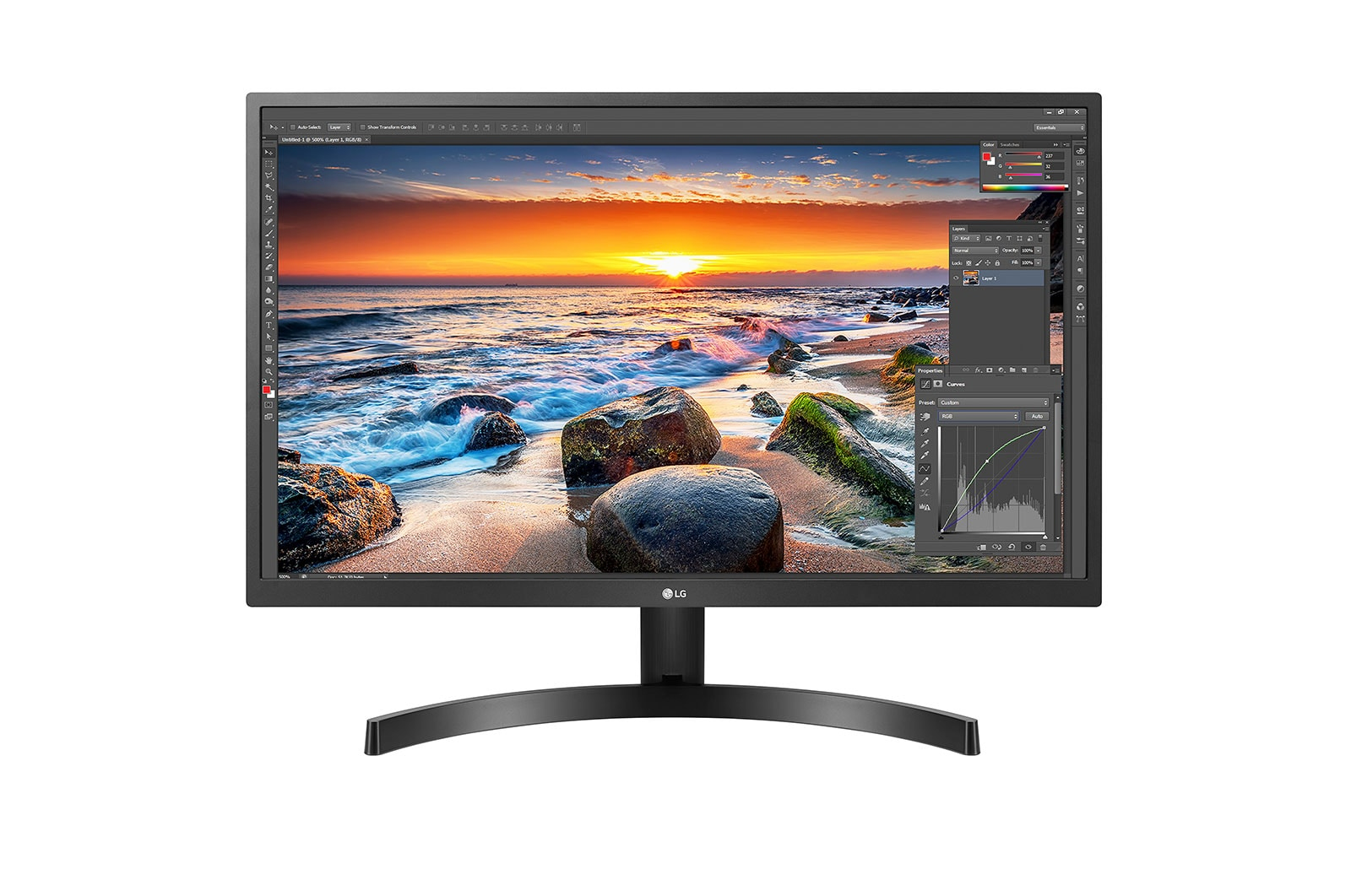 LG 27UK500-B computer monitor – image 1