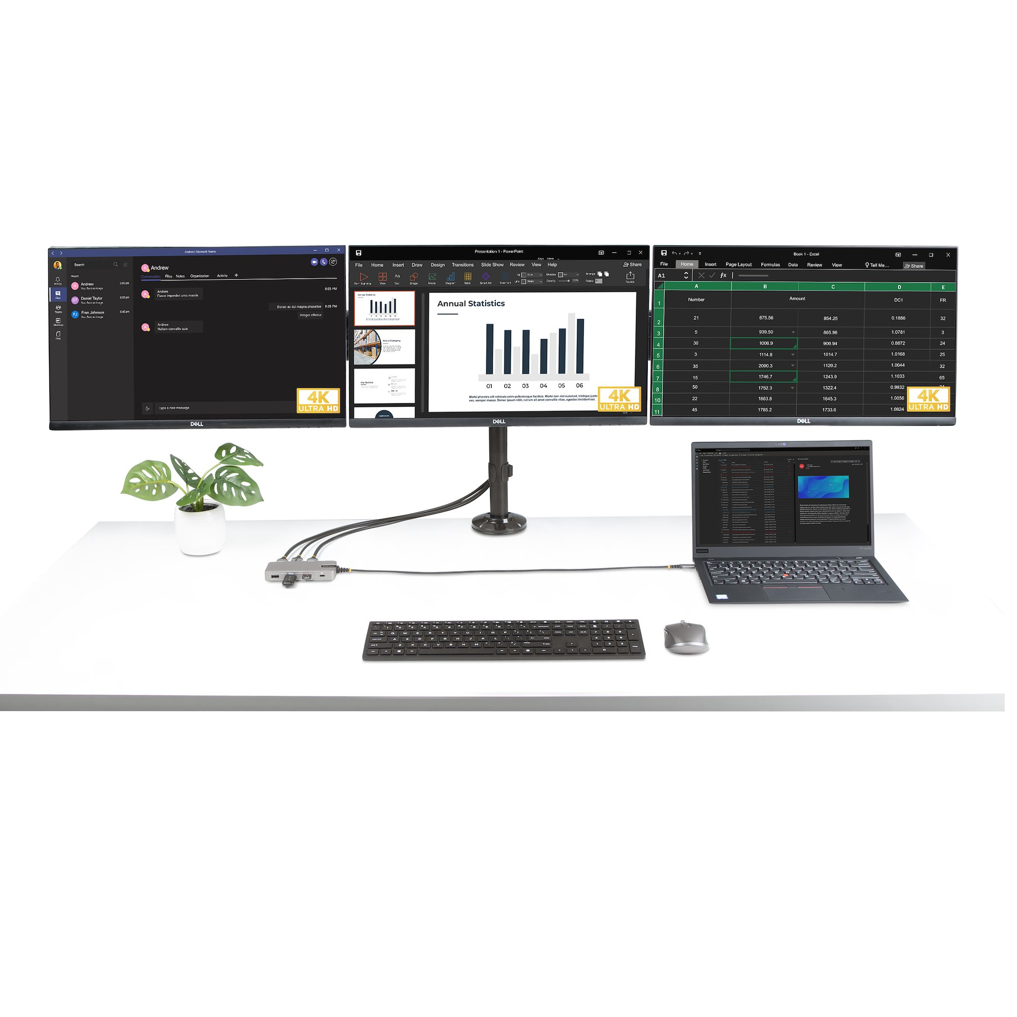 StarTech.com USB-C Triple Monitor Multiport Adapter, Dual 4K – image 6