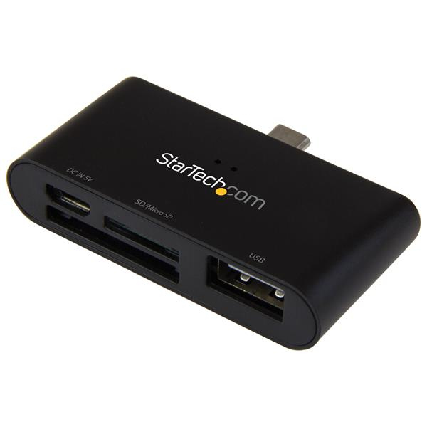 StarTech.com On-the-Go USB card reader for mobile devices - supports SD & Micro SD cards – image 1