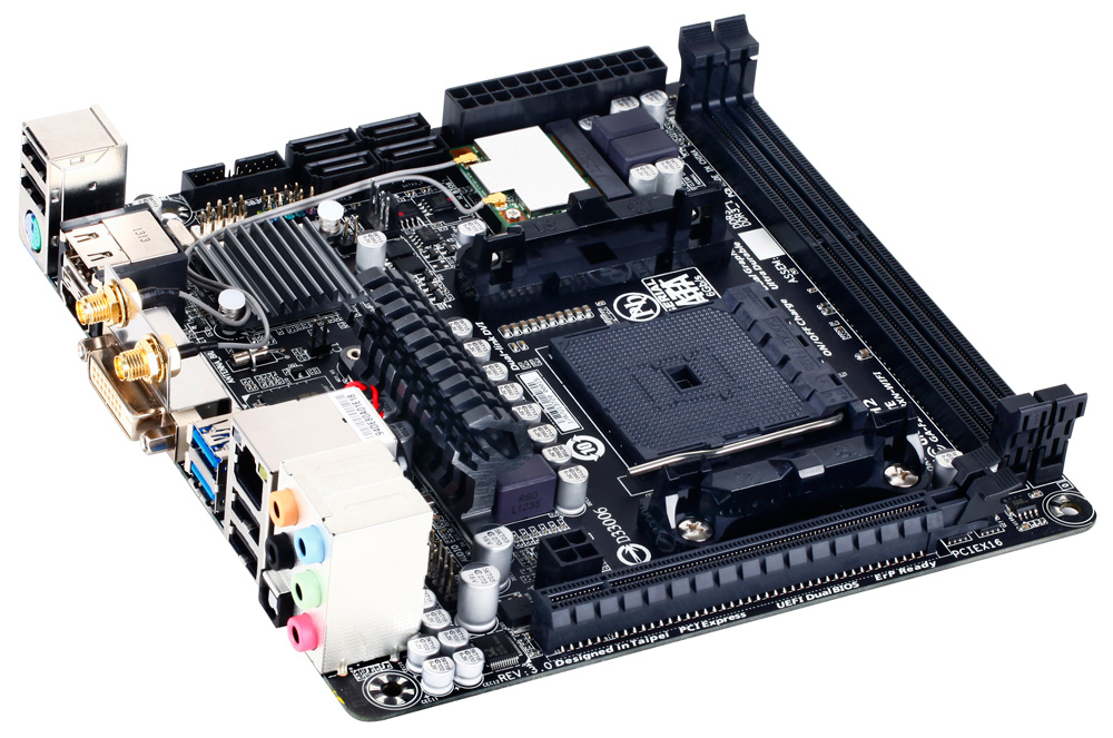 GIGABYTE GA-F2A88XN-WIFI motherboard AMD A88X Socket FM2+ mini ITX – image 4