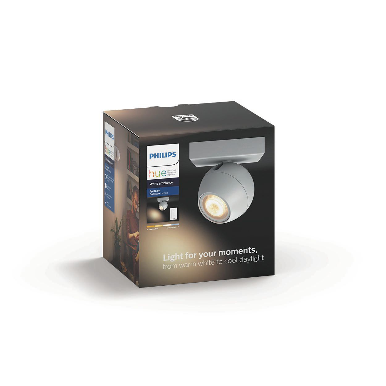 Philips by Signify Philips Hue White ambience Buckram single spotlight – image 4