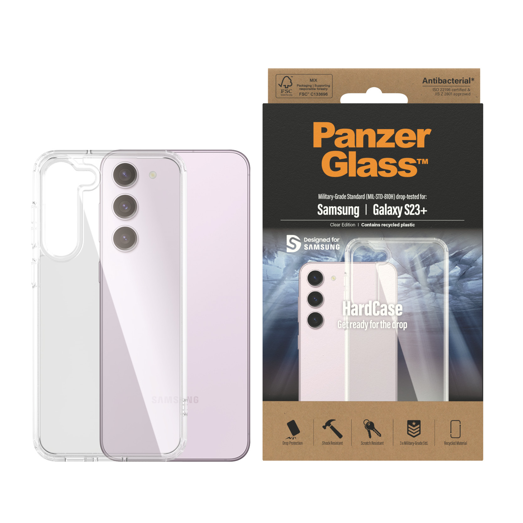 PanzerGlass® HardCase Transparent Samsung Galaxy S23+ – image 2