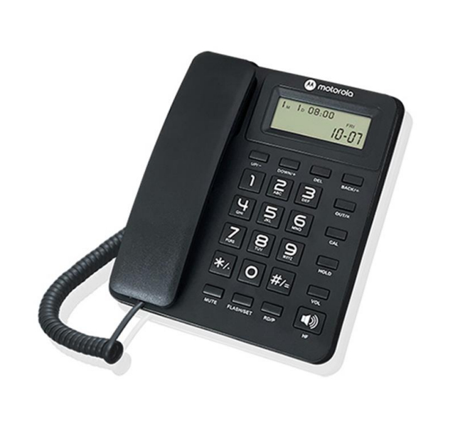 Motorola MC550 telephone Analog telephone Caller ID Black
