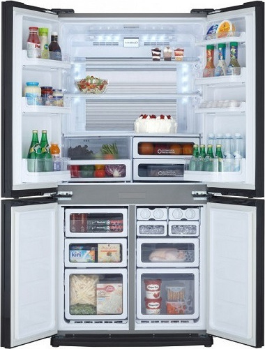 Sharp SJ-EX820F2SL side-by-side refrigerator Freestanding – image 2