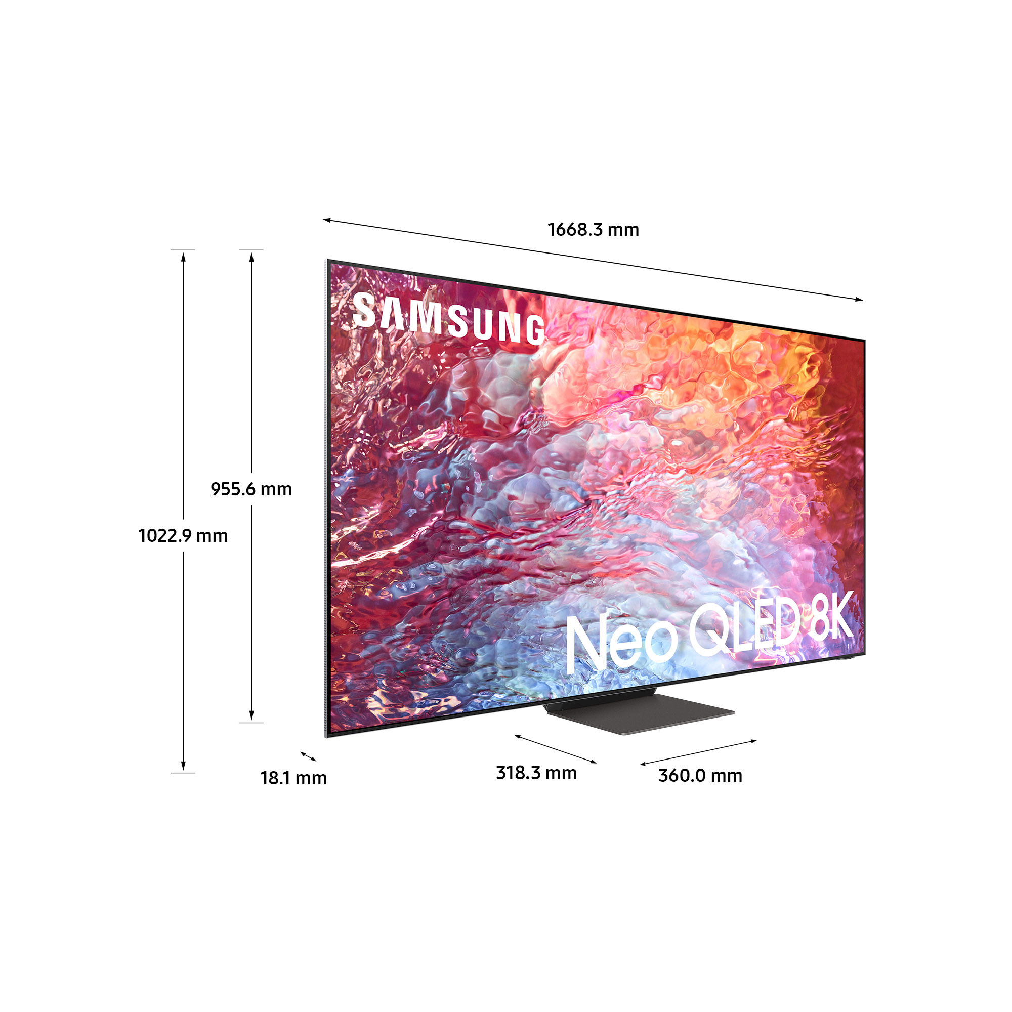 Samsung QE75QN700B 190.5 cm (75") 8K Ultra HD Smart TV Wi-Fi Stainless steel – image 2