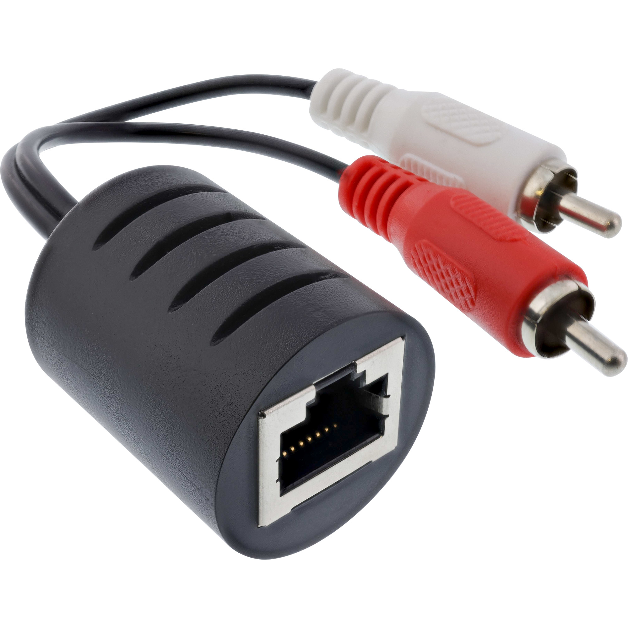 InLine RCA Audio over LAN / Ethernet / RJ45 Cable 2pcs. one set – image 2