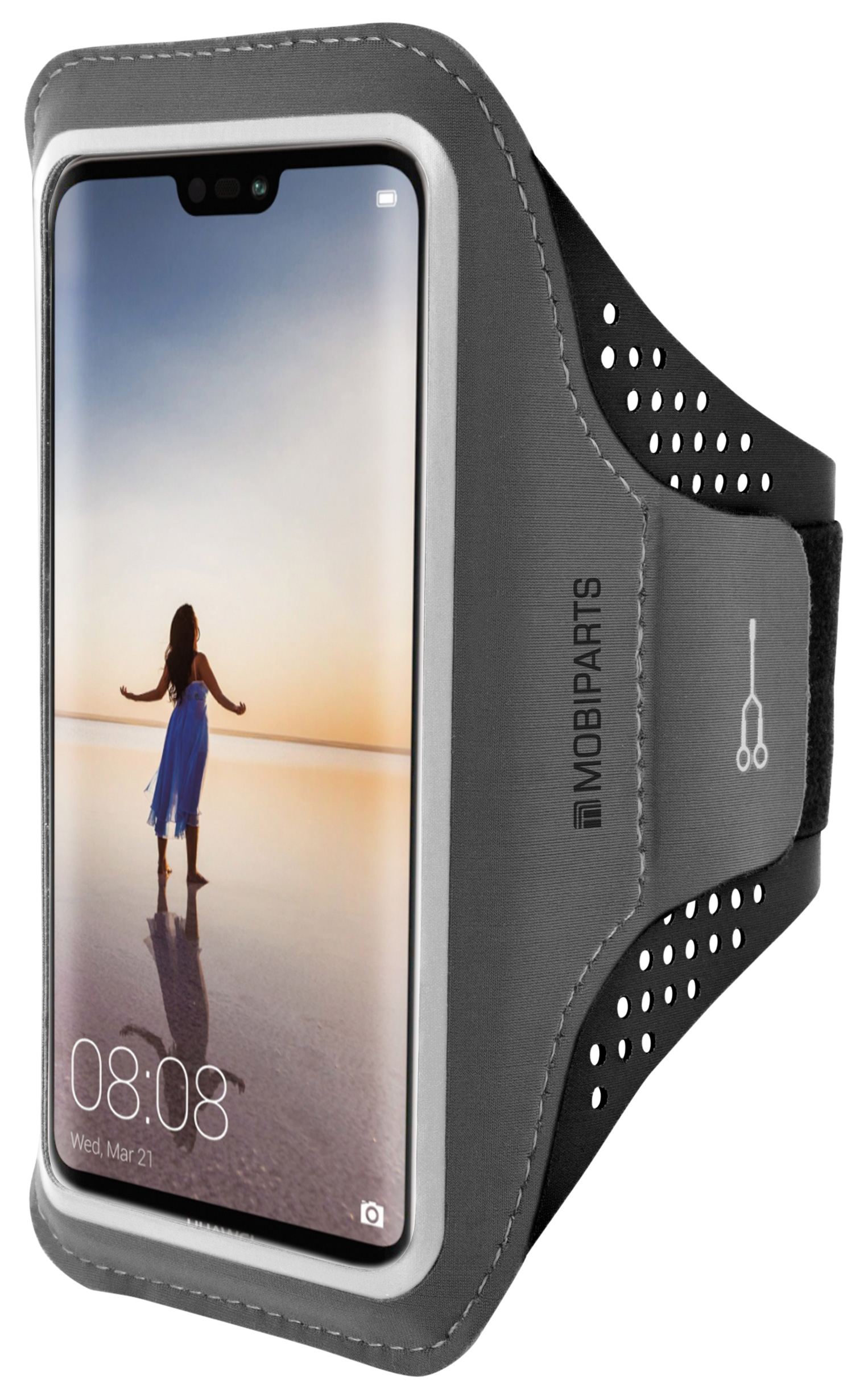 Mobiparts Comfort Fit Sport Armband Huawei P20 Lite Black