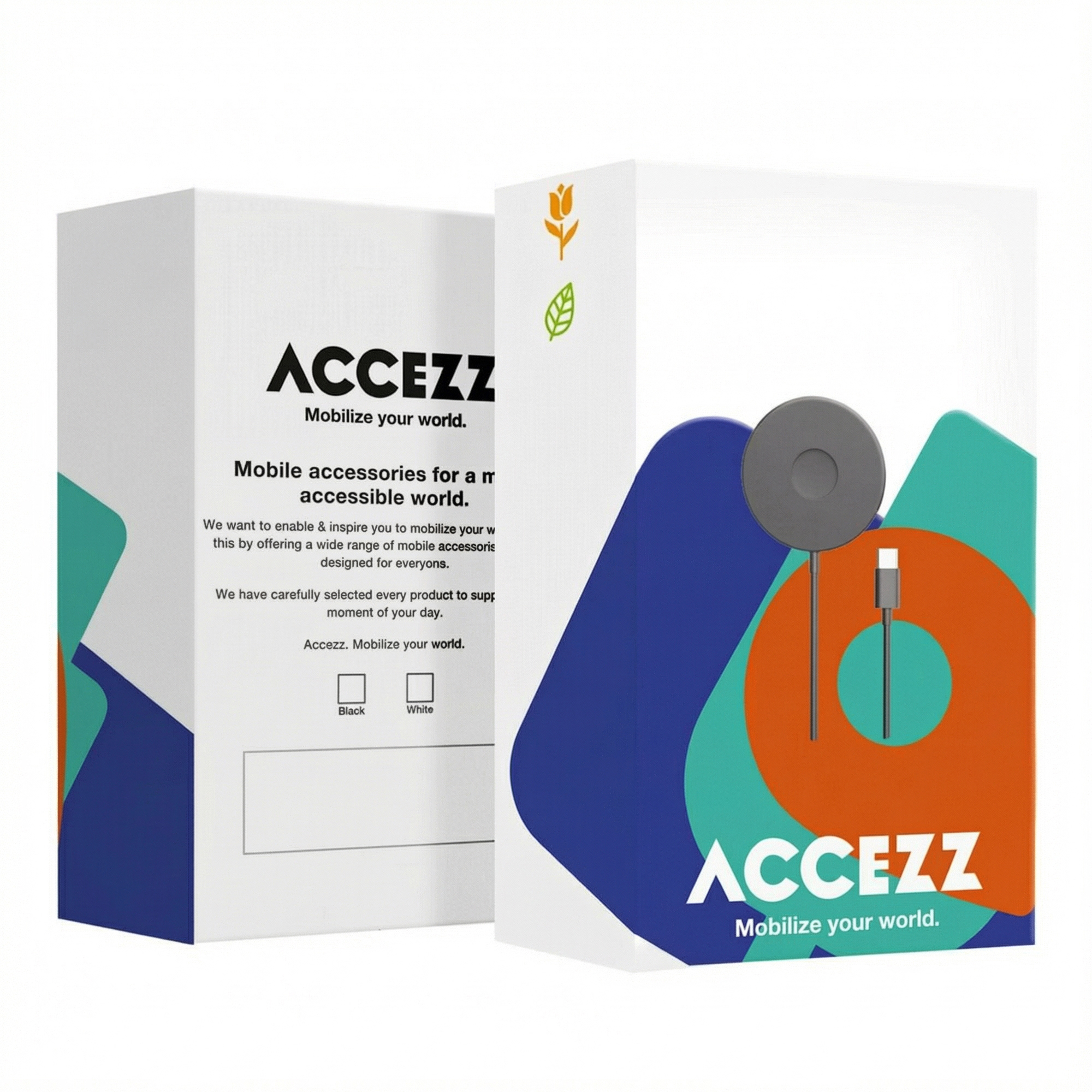 Accezz SH00074079 mobile device charger Headphones, Smartphone, Smartwatch, Tablet White USB Wireless charging Fast charging Indoor – image 2
