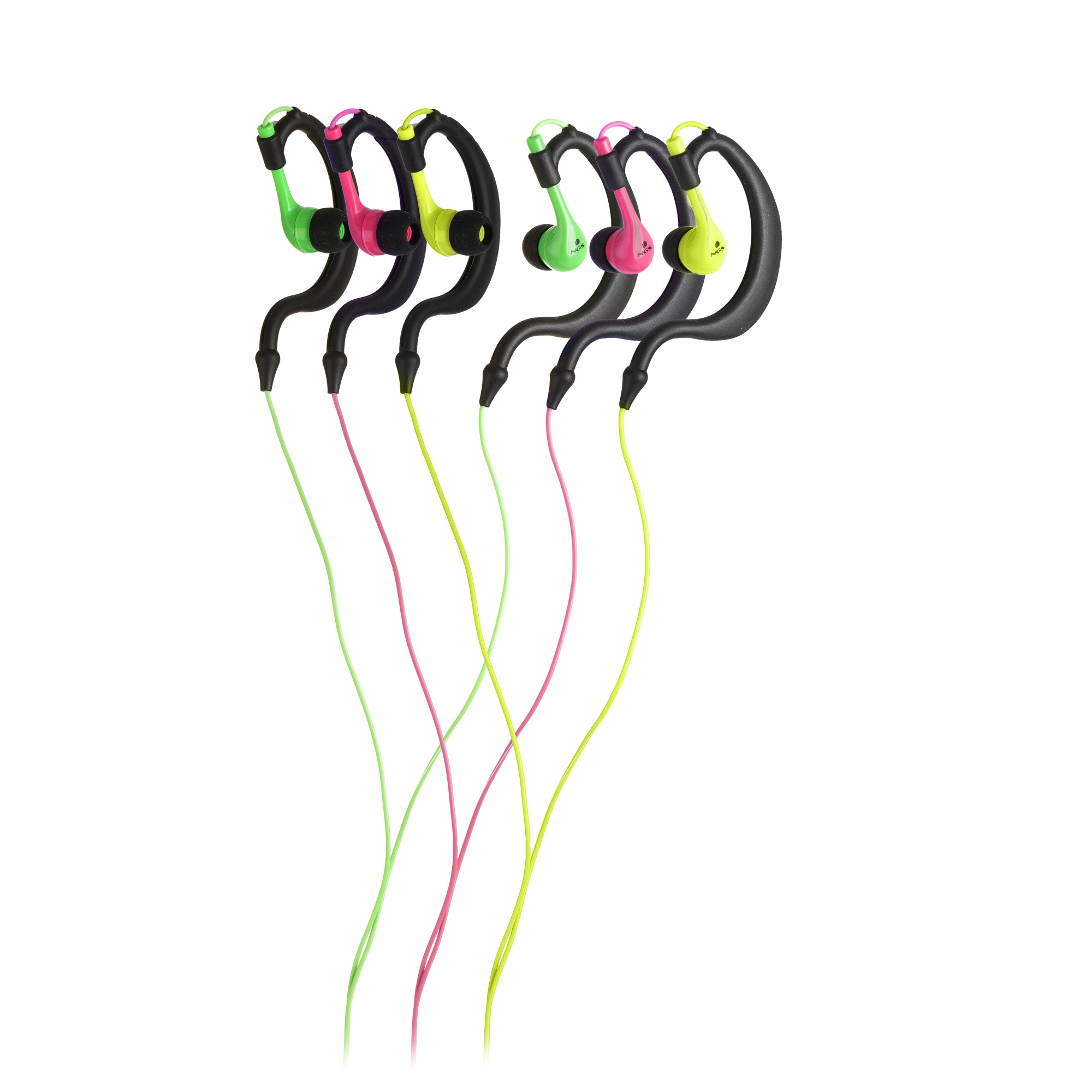 NGS Triton Headphones Wired Ear-hook Sports Black, Pink – image 4