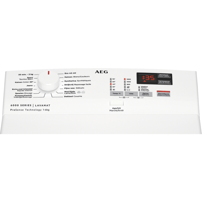 AEG L6TBK62 washing machine Top-load – image 2