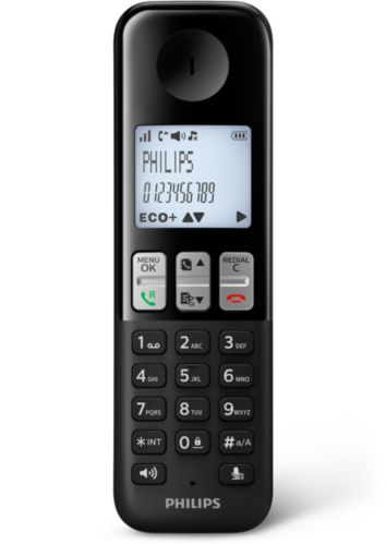 Philips D2552B DECT telephone Caller ID Black – image 3