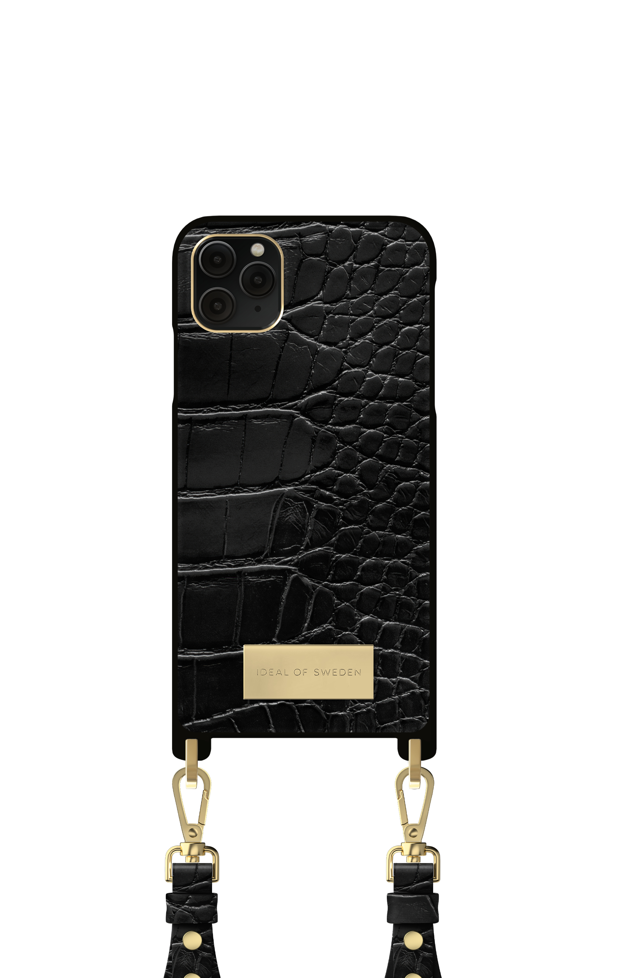 iDeal of Sweden Atelier Necklace iPhone 11PM/XSM Black Croco – image 4