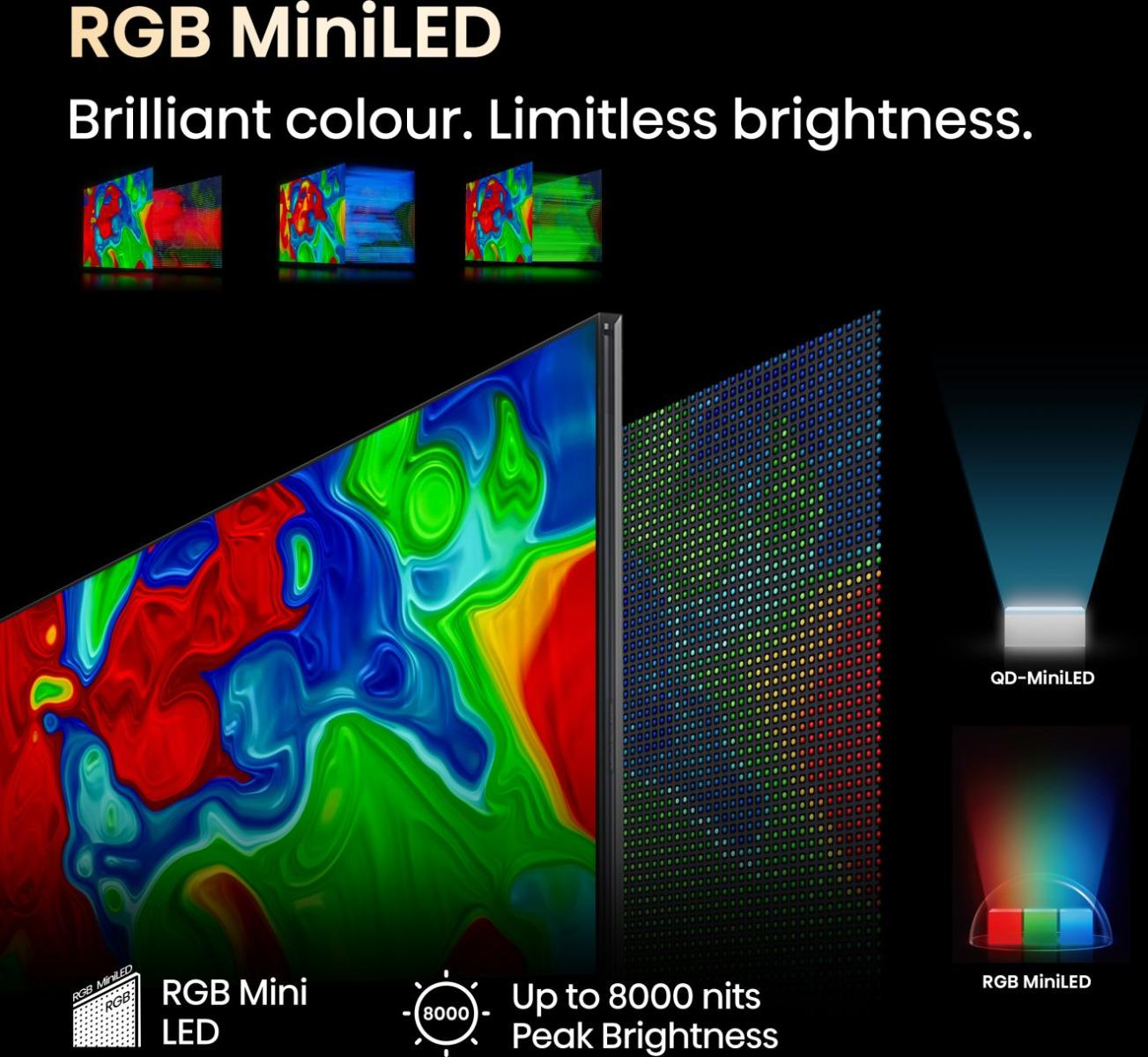 TV Hisense ULED RGB Mini LED 4K 100UXQ 253 cm 2025 — photo 6