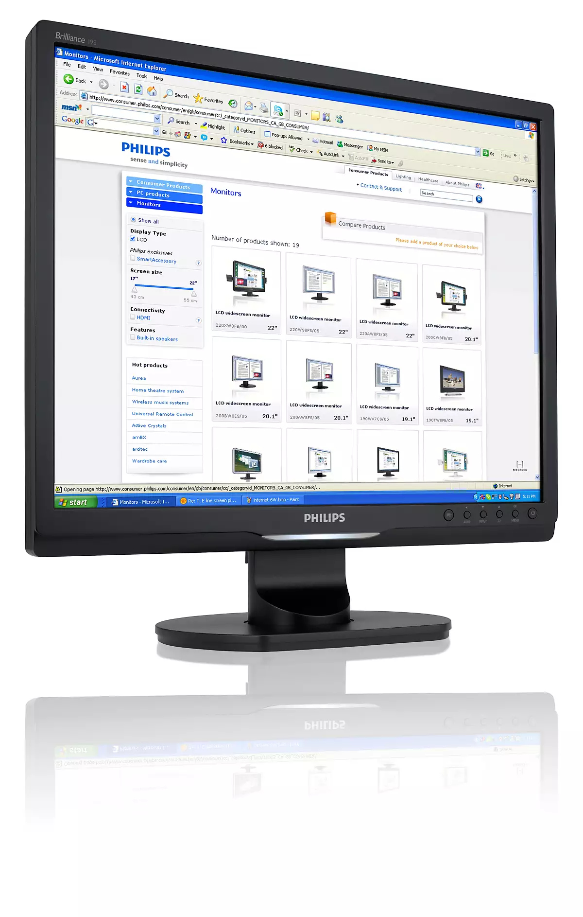 Philips Brilliance LCD monitor with SmartImage 19S1SB/00 – image 2