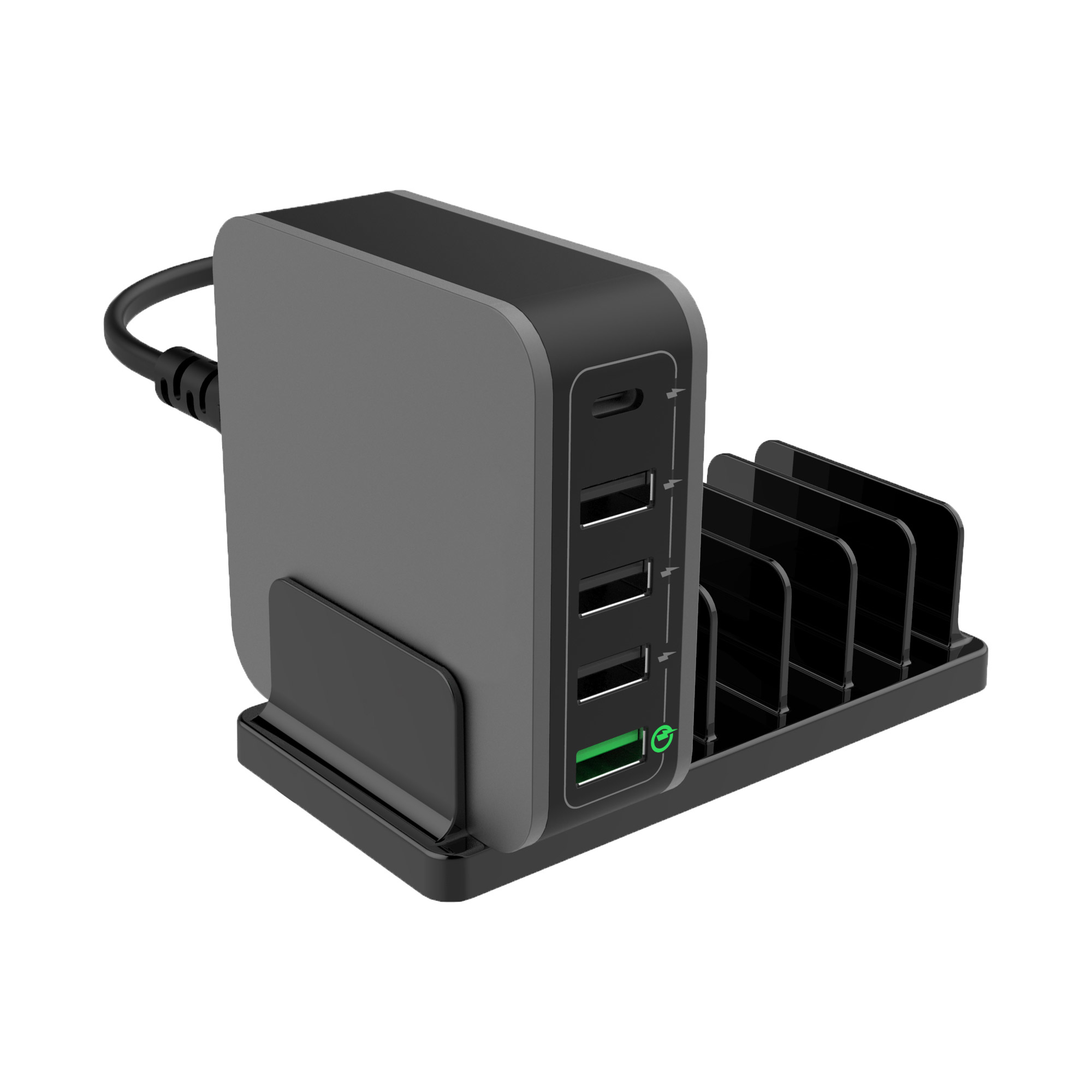 InLine 31515A mobile device charger Mobile phone Black AC Fast charging – image 2