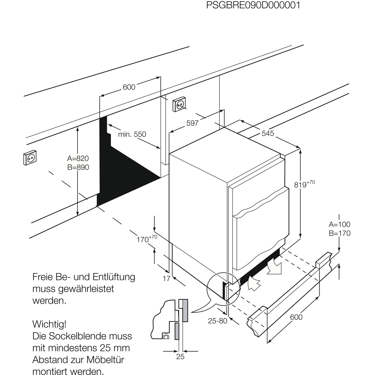 AEG SFB58221AF combi-fridge Built-in – image 3