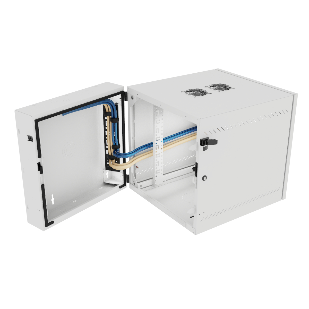 Vertiv VR Rack GL24WMCMM-W-SC-AF-CM rack cabinet 12U Wall mounted rack White – image 3