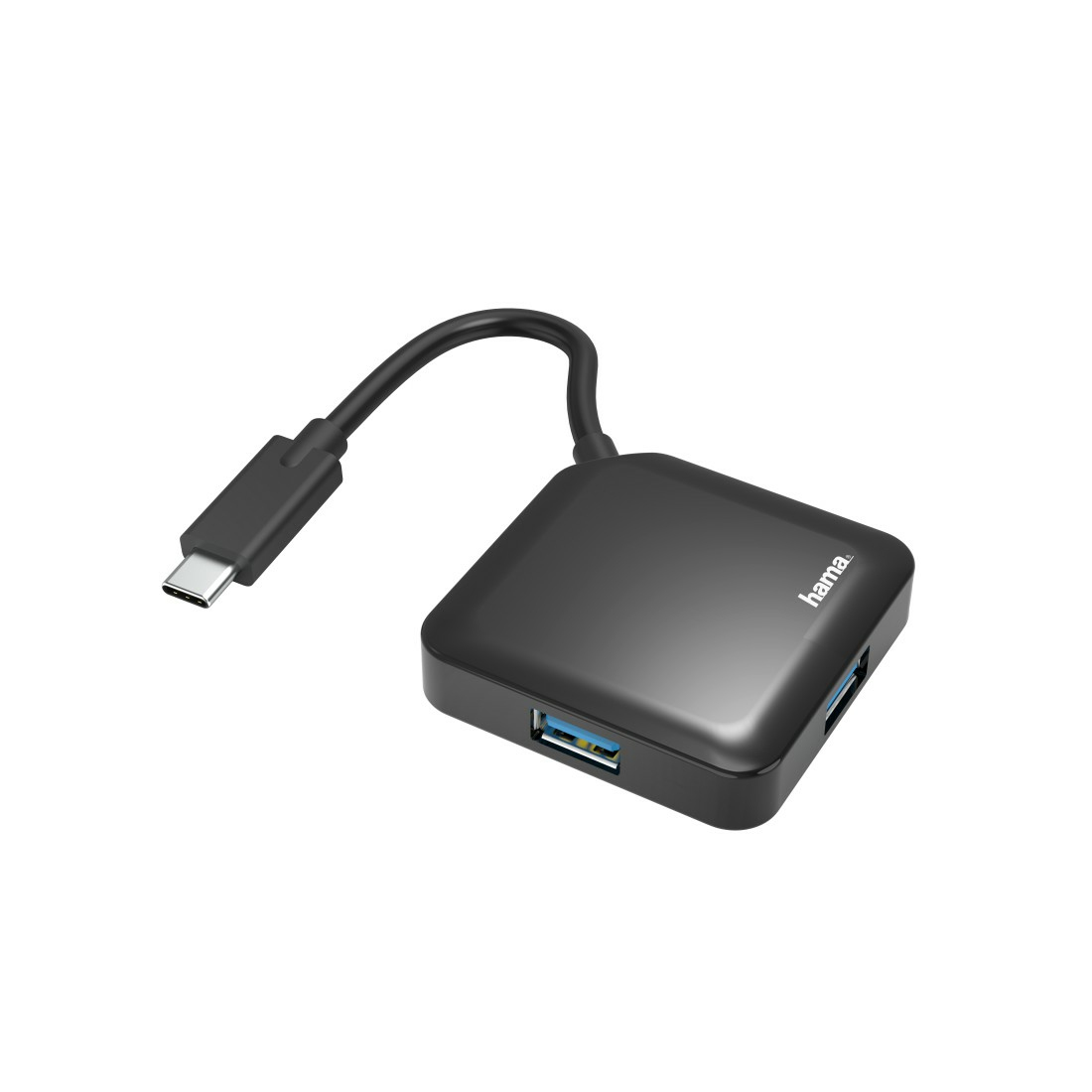 Hama 00200112 interface hub USB 3.2 Gen 1 (3.1 Gen 1) Type-C 5000 Mbit/s Black – image 1