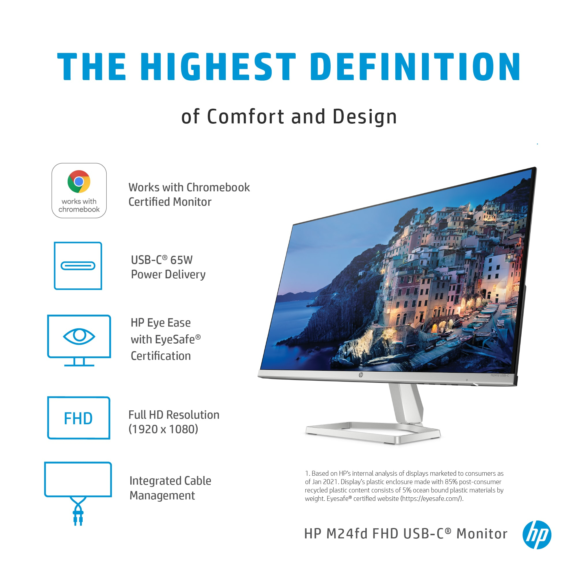 HP M24fd FHD USB-C Monitor – image 9