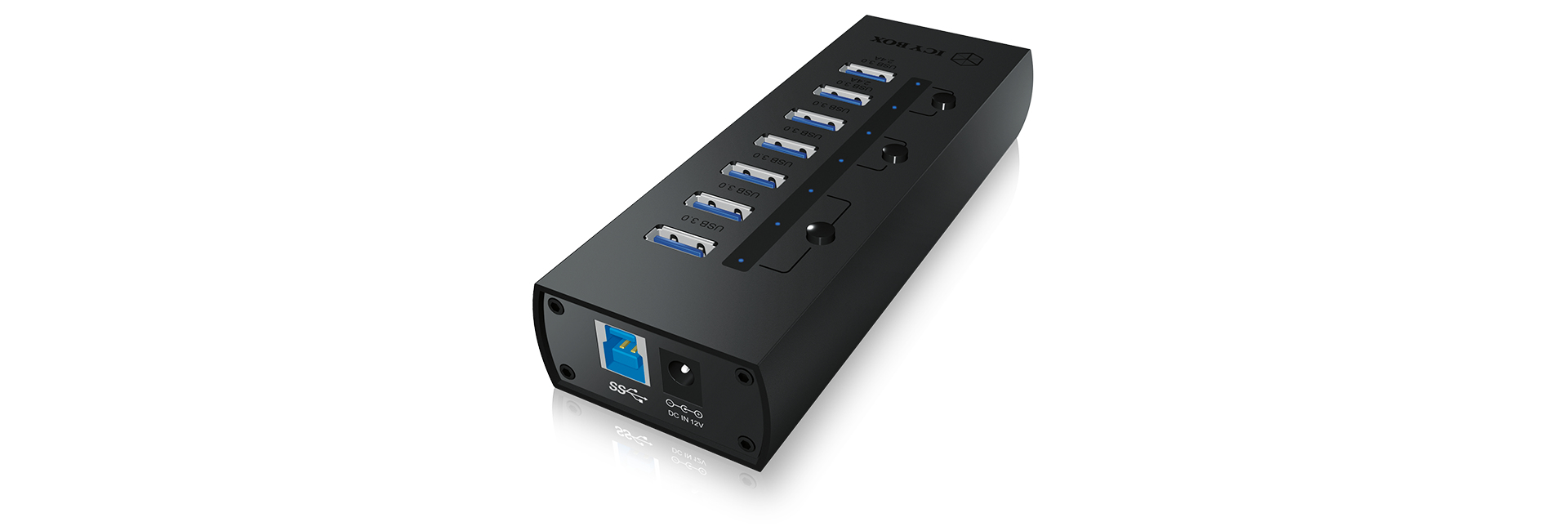 ICY BOX IB-AC6702 USB 3.2 Gen 1 (3.1 Gen 1) Type-A 5000 Mbit/s Black – image 5