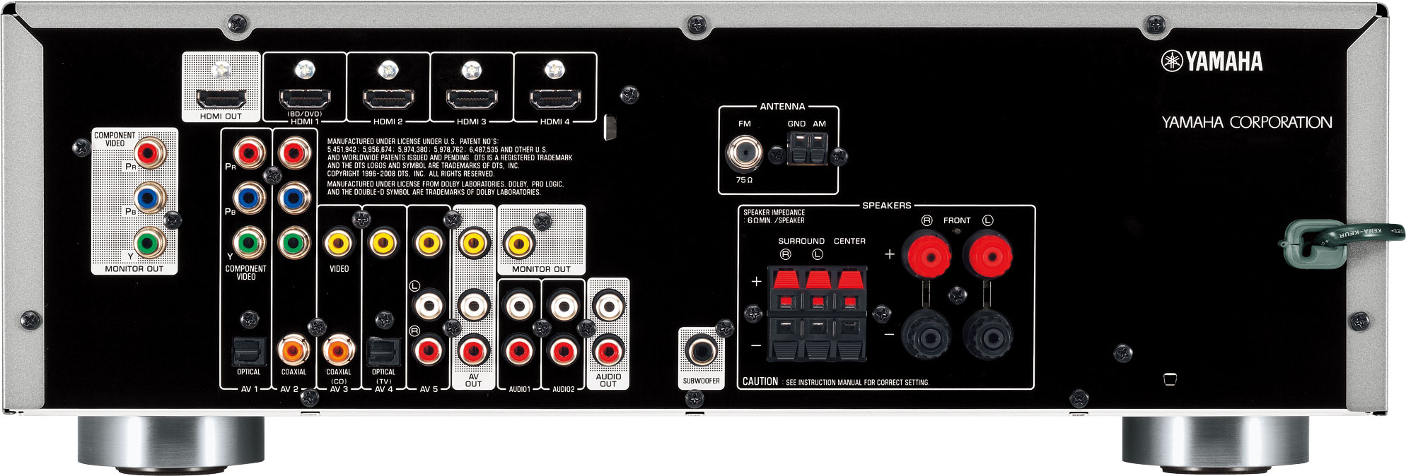 Yamaha RX-V367 5.1 channels Titanium – image 2