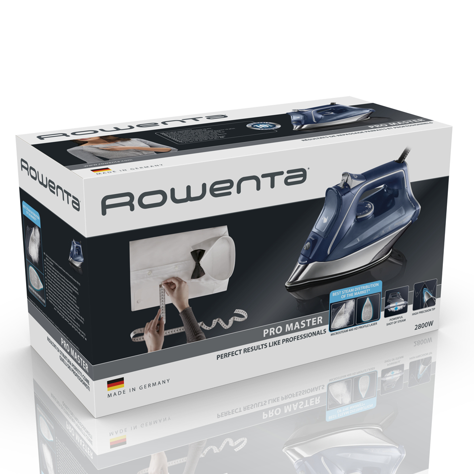 Rowenta DW8215 Dry & Steam iron Microsteam 400 HD Laser soleplate – image 9