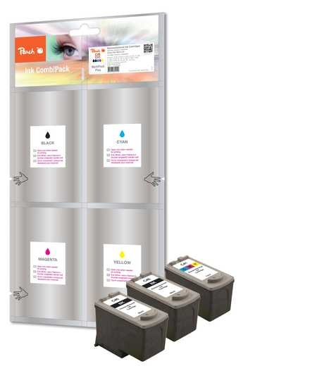 Peach PI100-236 ink cartridge Black, Cyan, Magenta, Yellow