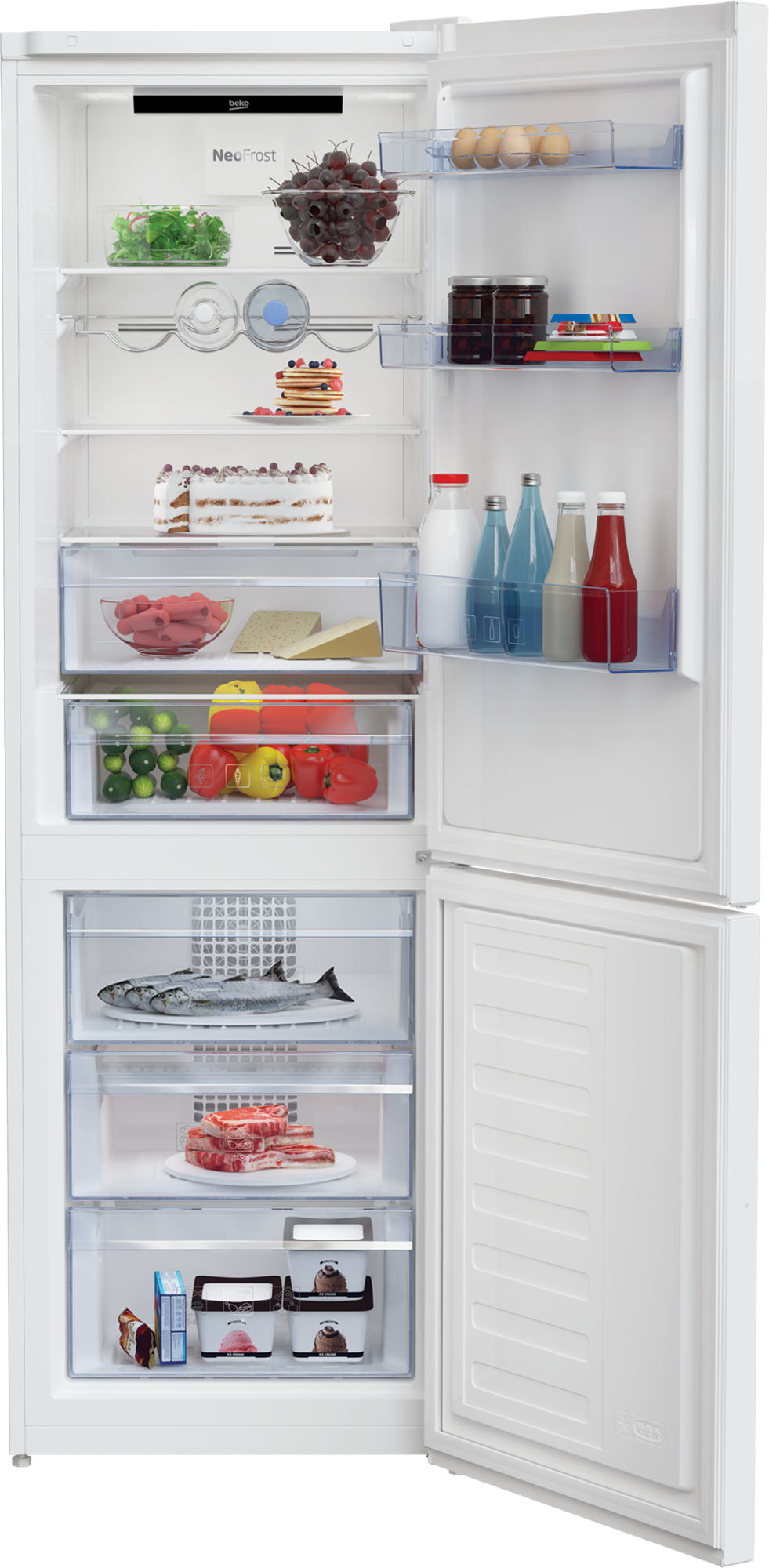 Beko RCNA366E60WN fridge-freezer Freestanding – image 3