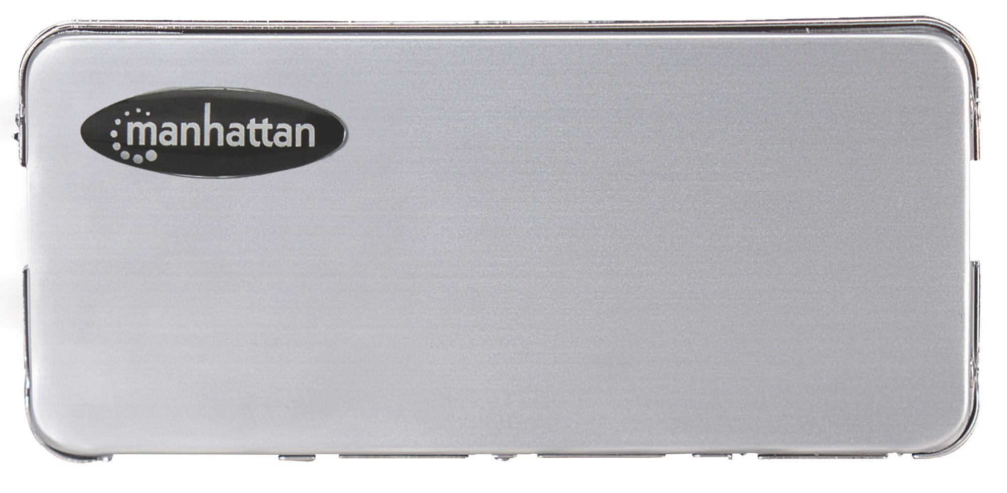 Manhattan USB-A 4-Port Micro Hub, 4x USB-A Ports, 480 Mbps (USB 2.0) AC Power, Hi-Speed USB, Silver, Three Year Warranty, Blister (With Euro 2-pin plug) – image 3