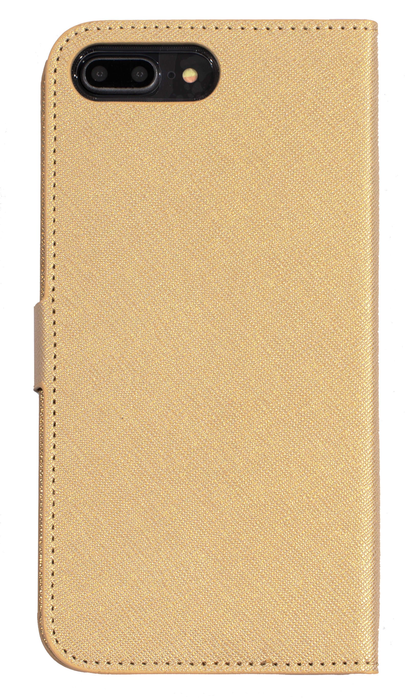 Mobiparts Saffiano Wallet Case Apple iPhone 7 Plus, iPhone 8 Plus Gold – image 3