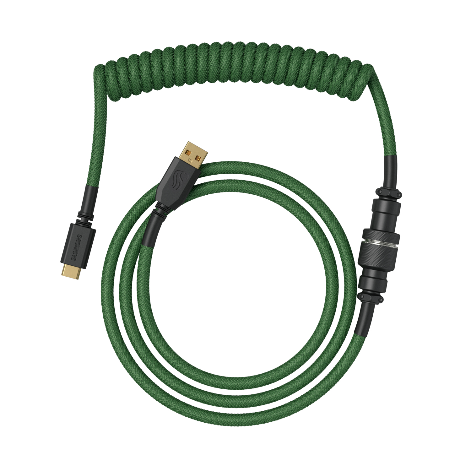 Glorious Gaming GLO-KB-ACC-CBL-COIL-FGRN cavo per tastiera/mouse Verde 1,4 m