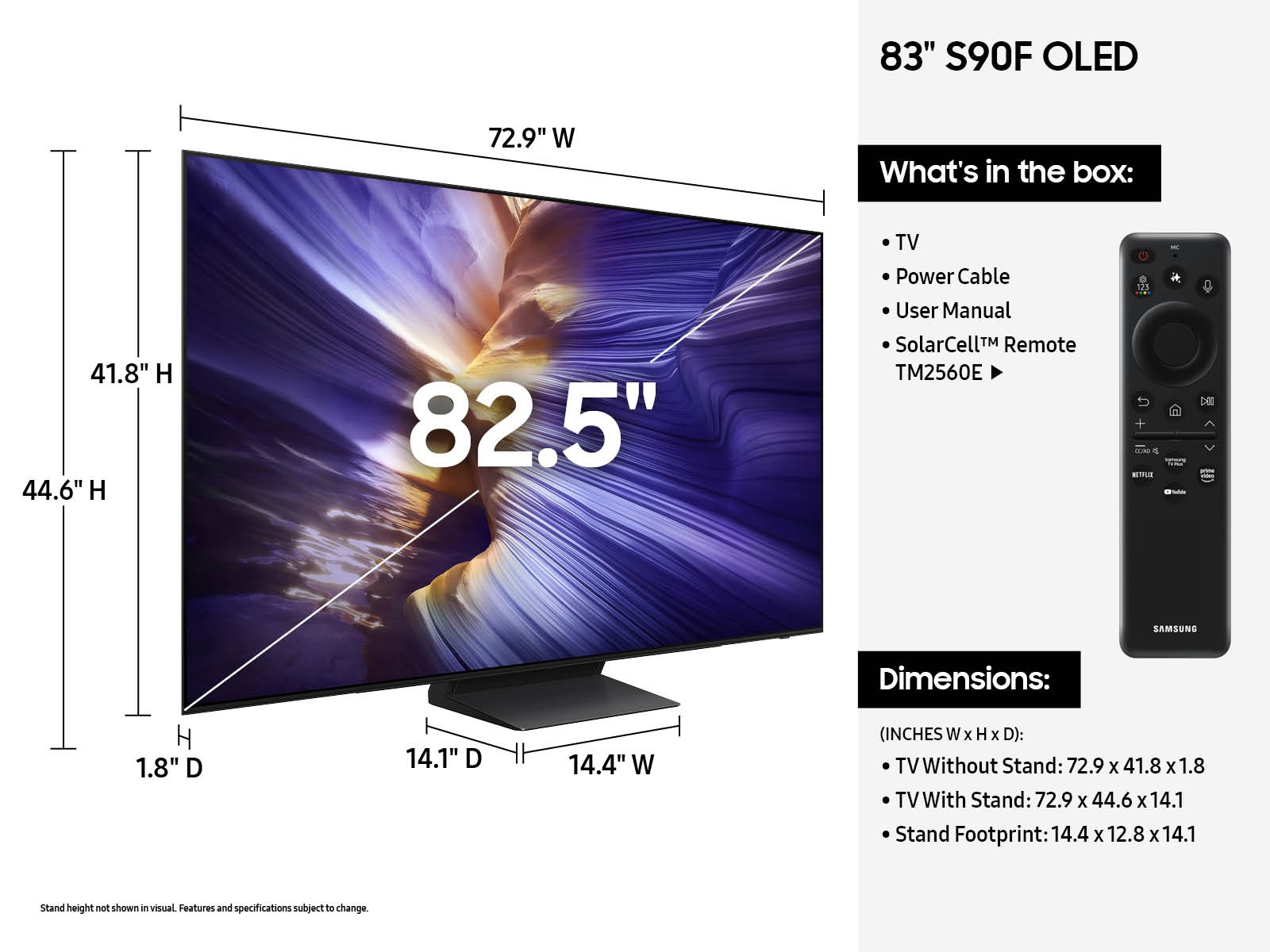 Samsung S90F QN83S90FAE 2.11 m (83") 4K Ultra HD Smart TV Wi-Fi Black – image 5