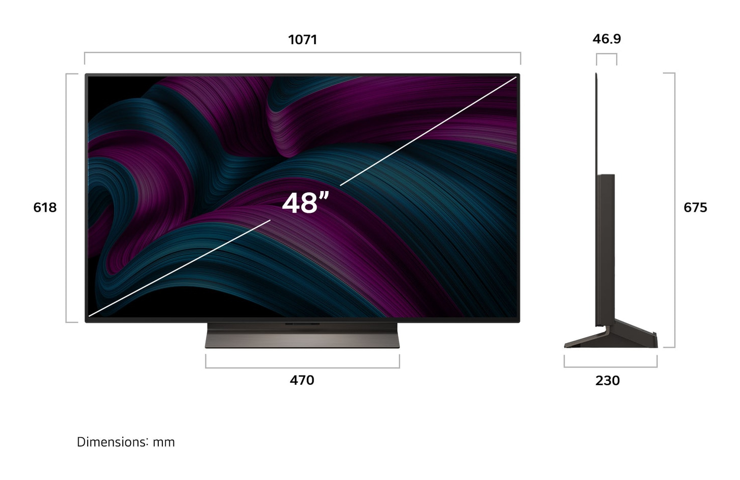 TV LG OLED evo AI OLED48C56LB 48 4K UltraHD 120Hz Smart TV WebOS HDR10 FreeSync — photo 4