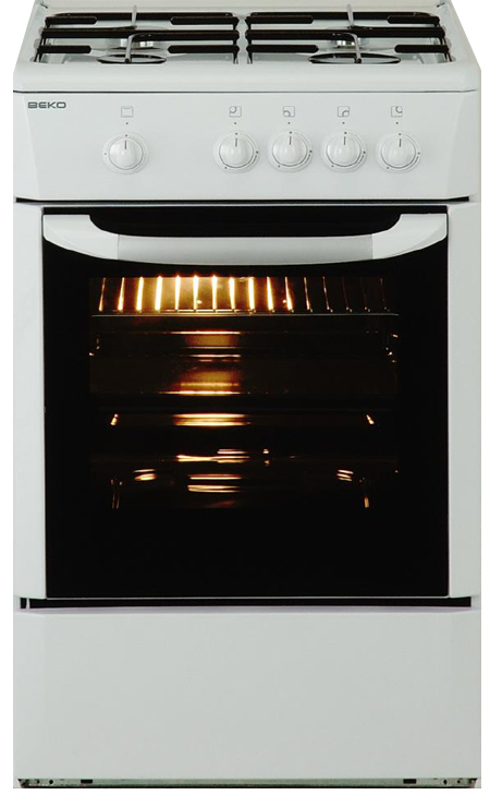 Beko CG41009D cooker Freestanding cooker Natural gas Gas White