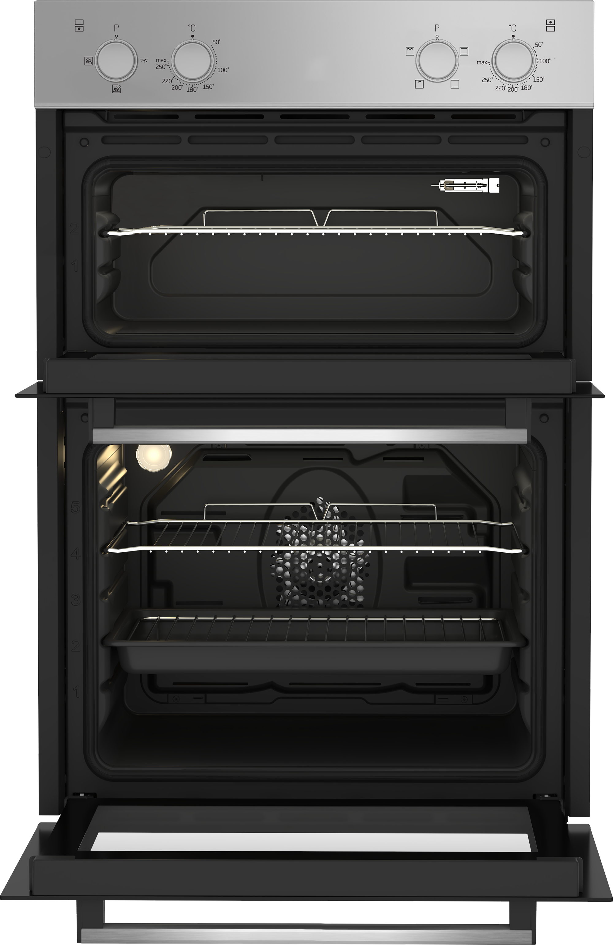 Beko BBXDF21000S 90cm Built-In Double Fan Oven with Easy Grip Knobs – image 4