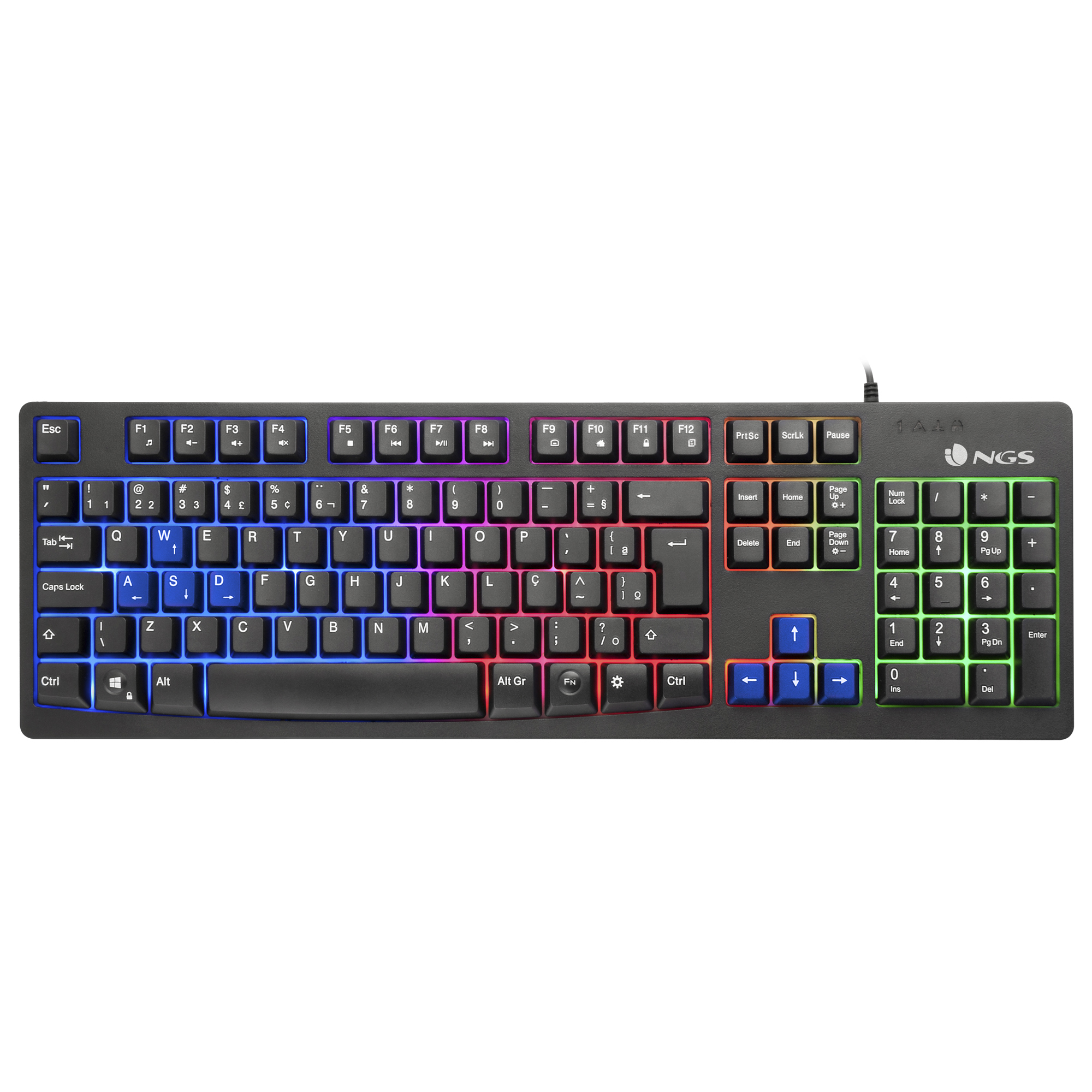 NGS GKX-300 keyboard Gaming USB Black