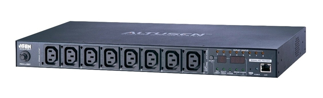 ATEN ALTUSEN PE6108G - Power distribution unit - AC 100-240 V - 2.4 kW - Ethernet 10/100 - input: IEC 60320 C14 - output connectors: 8 - 1U