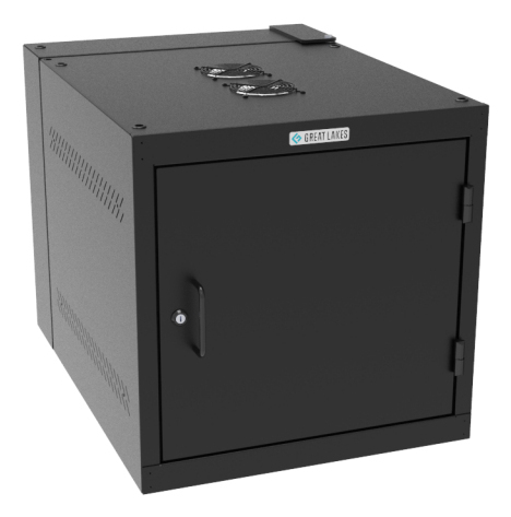Vertiv GL24WDS-B-AF rack cabinet 11U Wall mounted rack Black