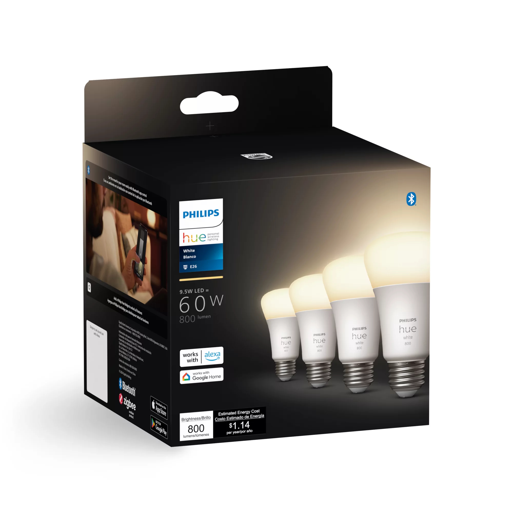 Philips by Signify Philips Hue White 046677476977 smart lighting Smart bulb Bluetooth/Zigbee – image 3