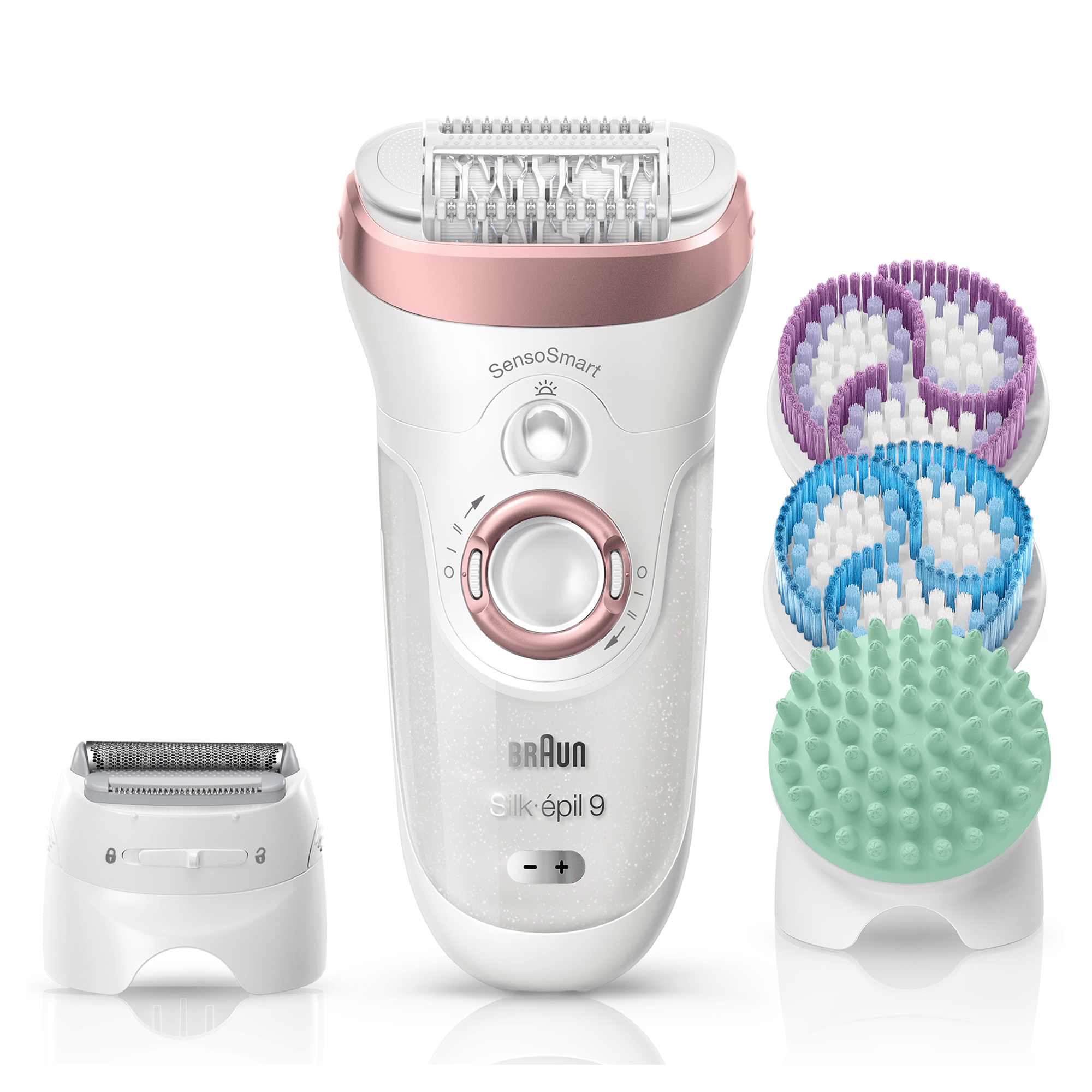 Braun Silk-épil 9 81646958 epilator 40 tweezers Rose gold, White – image 8