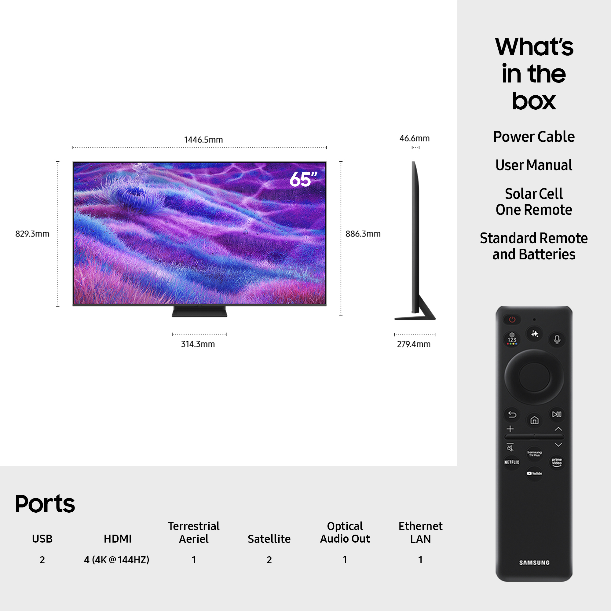 Samsung 2025 QN80F 65" 4K NEO QLED HDR Smart TV – image 2