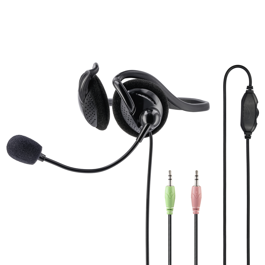 Hama 00139920 headphones/headset Wired Neck-band Office/Call center Black – image 1