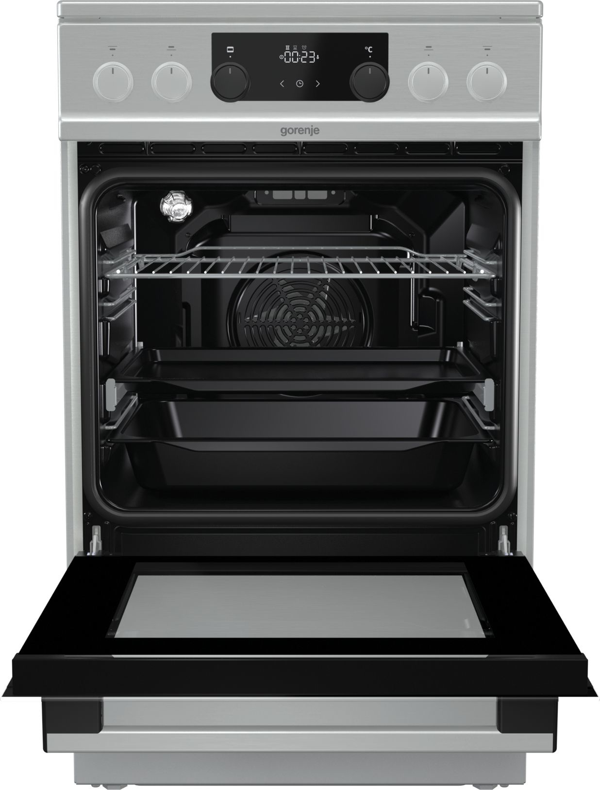 Gorenje EC5352XPA Freestanding cooker Electric Ceramic hob Stainless steel – image 4