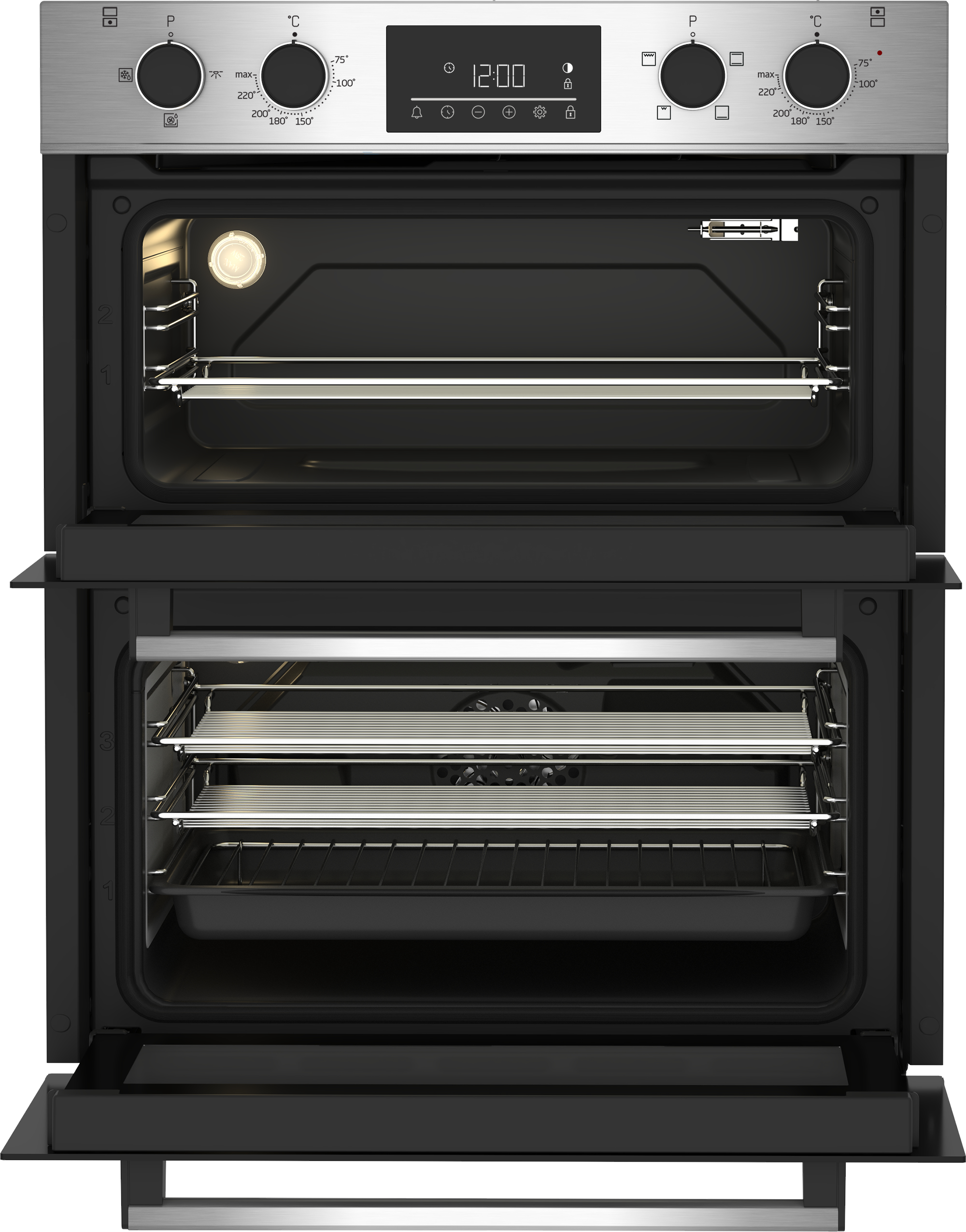 Beko CTFY22309X 72cm Built-Under Double Fan Oven with Touch Control LED Timer – image 4